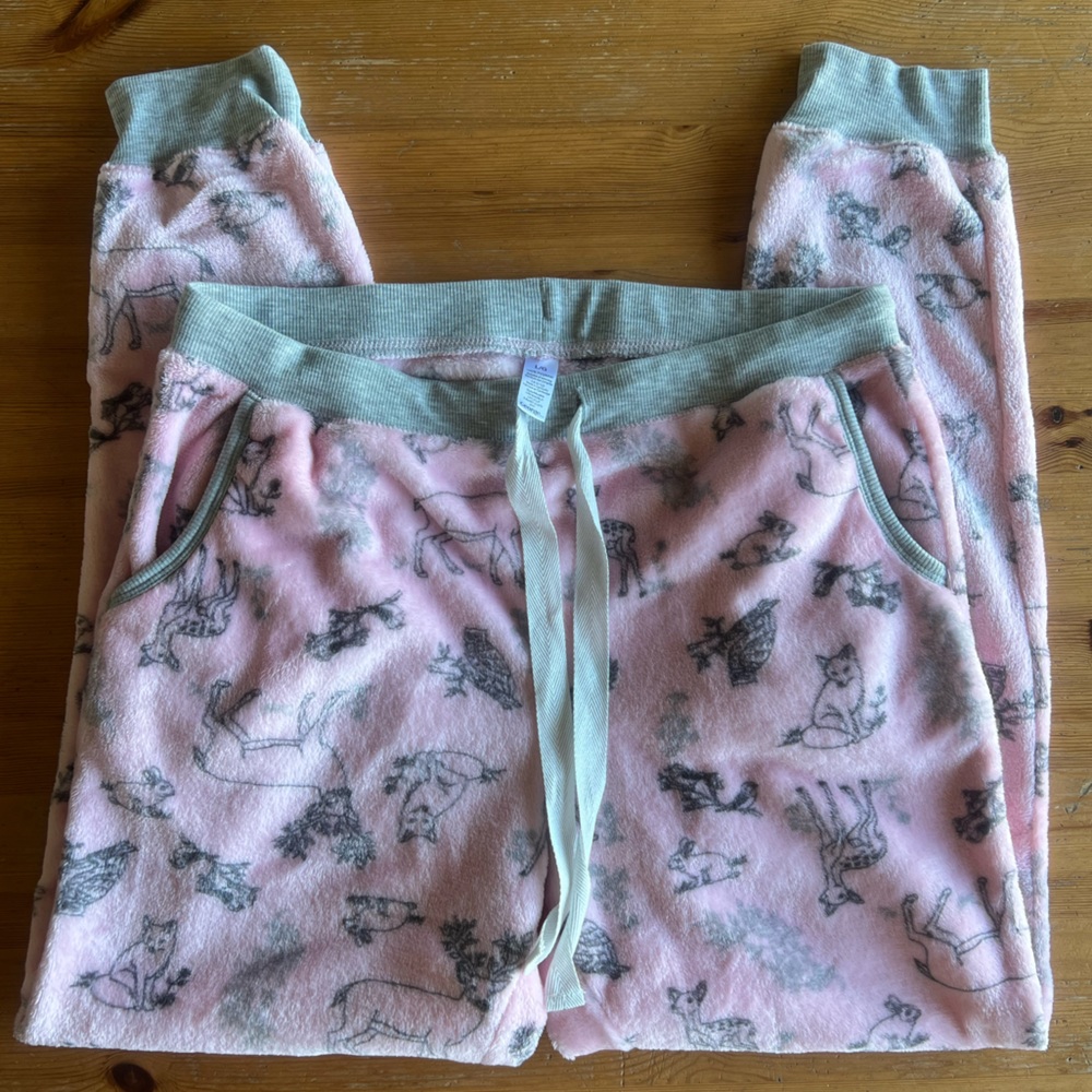 Pink Fuzzy PJ Pants